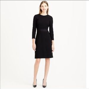 J Crew Double Faced Wool Crepe Dress